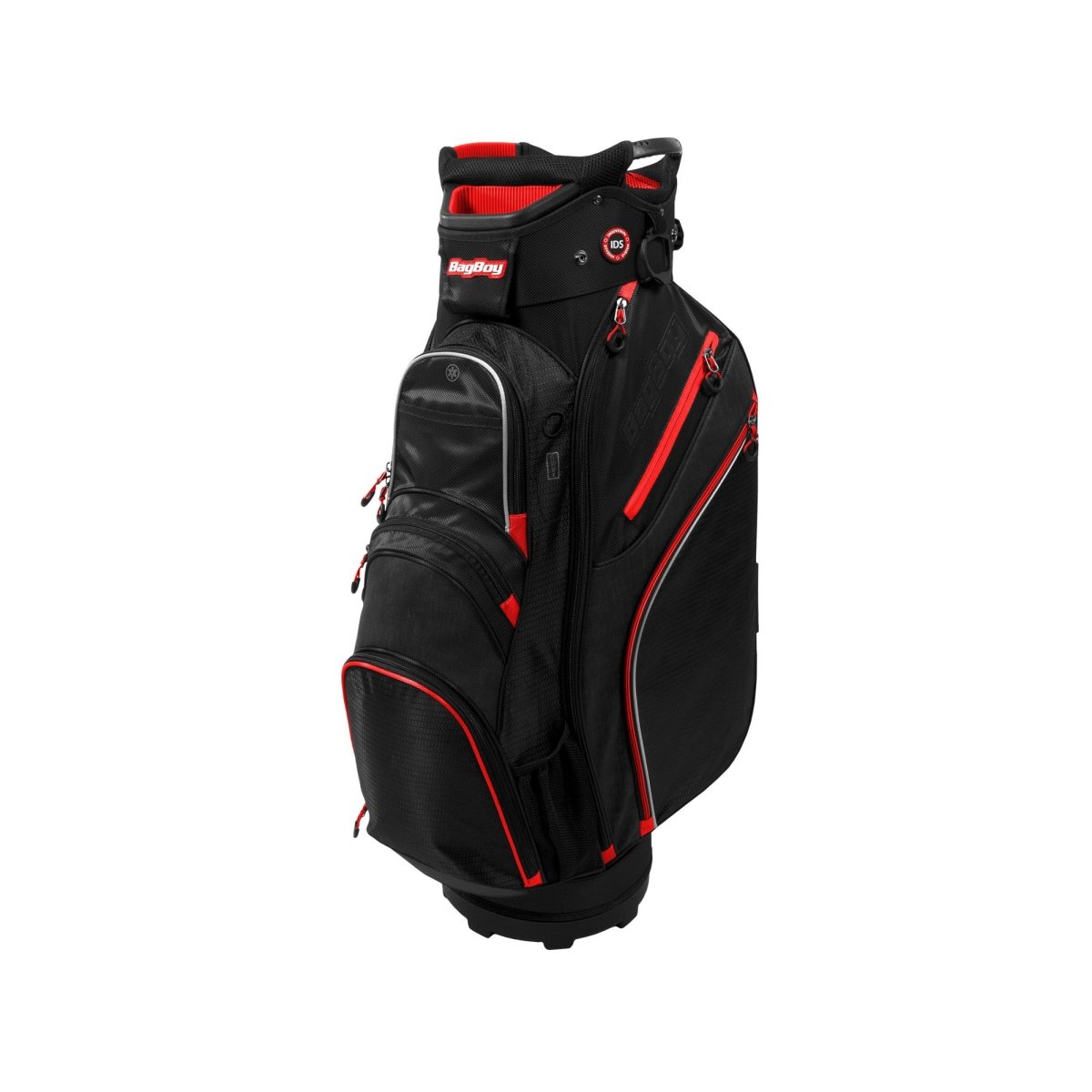 Bag Boy Chiller golf bag with built-in insulated cooler pouch and multiple storage pockets