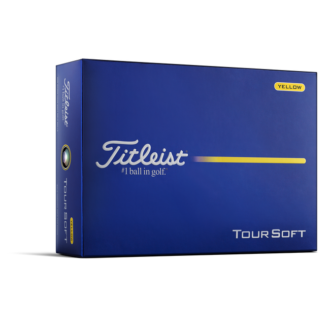 Titleist Tour Soft Yellow Personalized Golf Balls