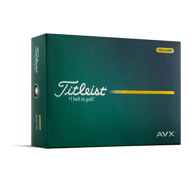Titleist AVX Yellow Personalized Golf Balls