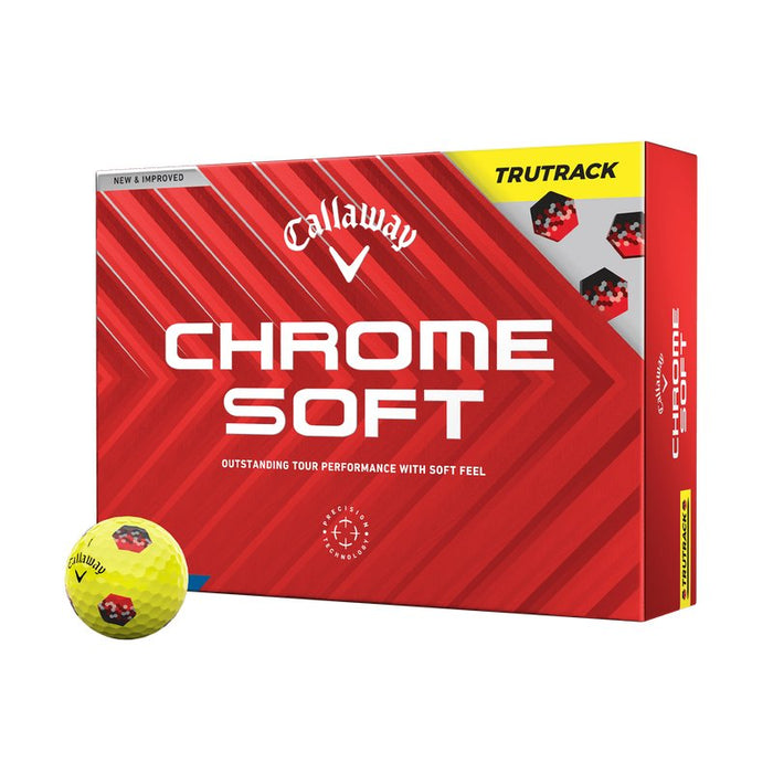 Callaway Chrome Soft Yellow TruTrack Golf Balls - Callaway