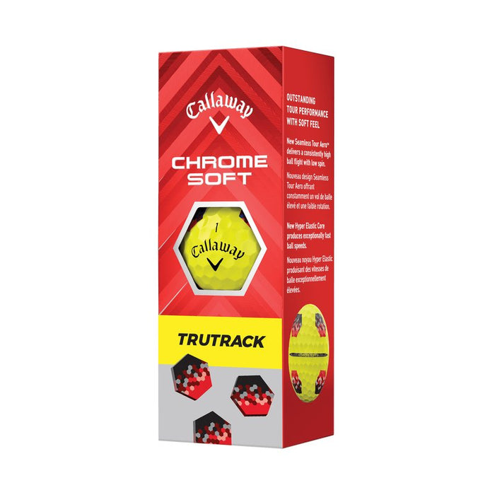 Callaway Chrome Soft Yellow TruTrack Golf Balls - Callaway