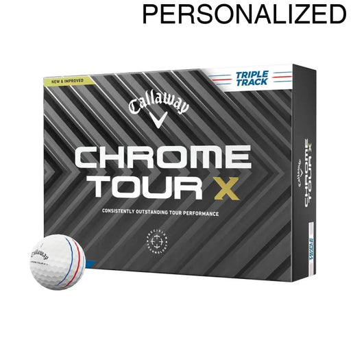 Callaway Chrome Tour X Triple Track Personalized Golf Balls - Callaway