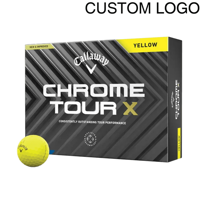 Callaway Chrome Tour X Yellow Logo Golf Balls - Callaway