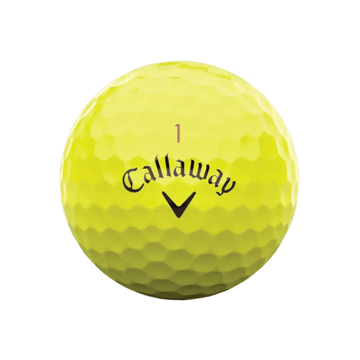 Callaway Chrome Tour Yellow Logo Golf Balls - Callaway