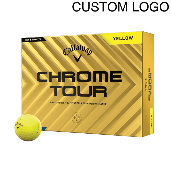 Callaway Chrome Tour Yellow Logo Golf Balls - Callaway