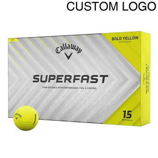 Callaway Superfast Yellow 15 - Pack Logo Golf Balls - Callaway