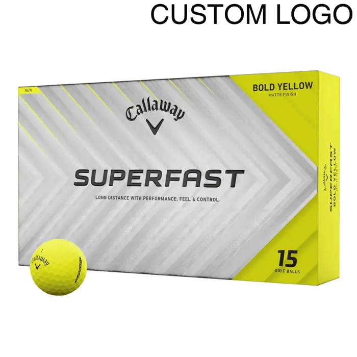 Callaway Superfast Yellow 15 - Pack Logo Golf Balls - Callaway