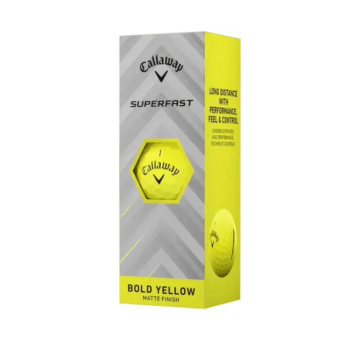 Callaway Superfast Yellow 15 - Pack Logo Golf Balls - Callaway