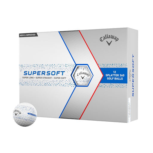 Callaway Supersoft Splatter 360 Blue Golf Balls - Callaway