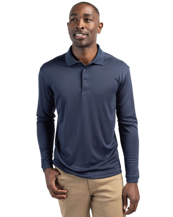 Clique Men's Ice Pique Long Sleeve Tech Polo - Cutter & Buck