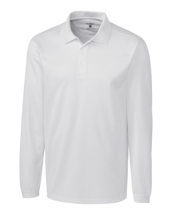 Clique Men's Ice Pique Long Sleeve Tech Polo - Cutter & Buck