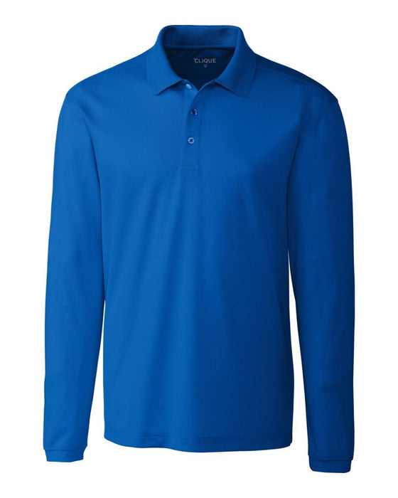 Clique Men's Ice Pique Long Sleeve Tech Polo - Cutter & Buck