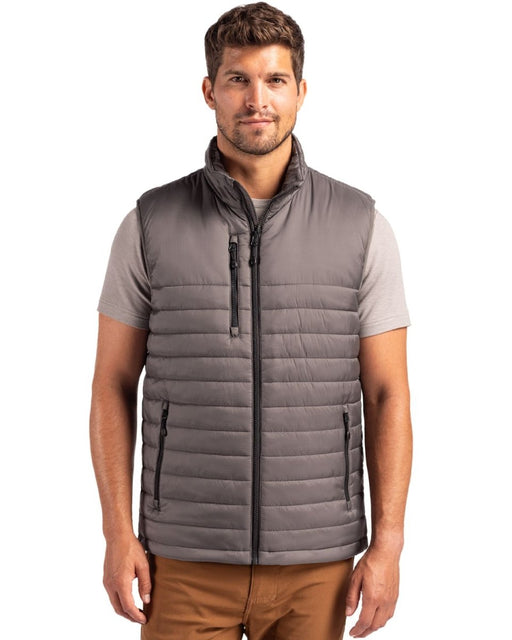 Clique Valhalla Full Zip Mens Puffer Vest - Clique
