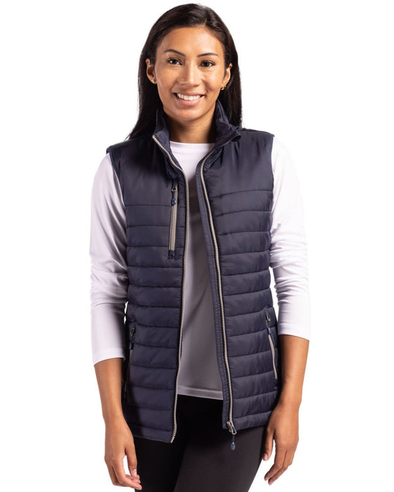 Clique Valhalla Full Zip Womens Puffer Vest - Cutter & Buck