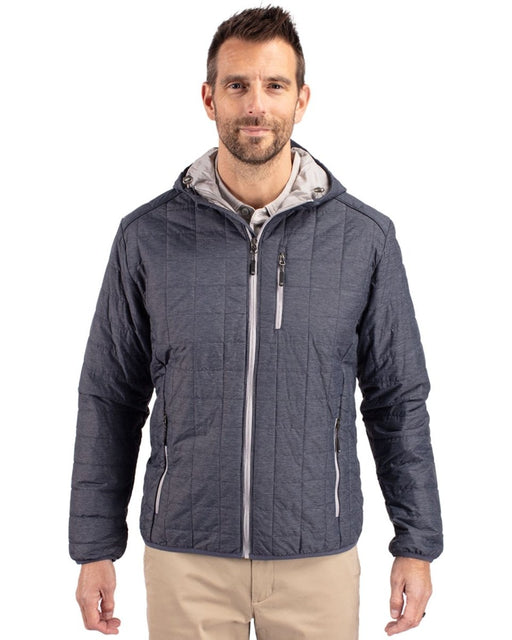 Cutter & Buck Men's Rainier Primaloft Eco Full Zip Hooded Jacket - Cutter & Buck