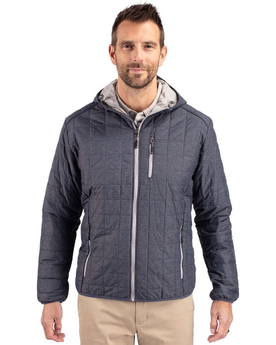 Cutter & Buck Men's Rainier Primaloft Eco Full Zip Hooded Jacket - Cutter & Buck