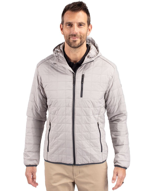 Cutter & Buck Men's Rainier Primaloft Eco Full Zip Hooded Jacket - Cutter & Buck