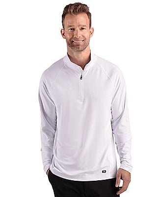 Cutter & Buck Prospect Recycled Featherlight Stretch Mens Quarter Zip - Cutter & Buck