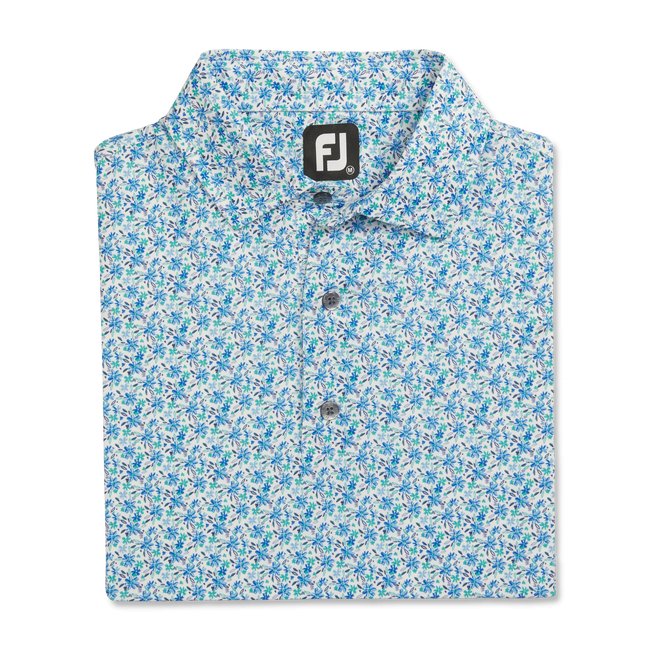 Footjoy Men's Floral Lisle Polo - FootJoy