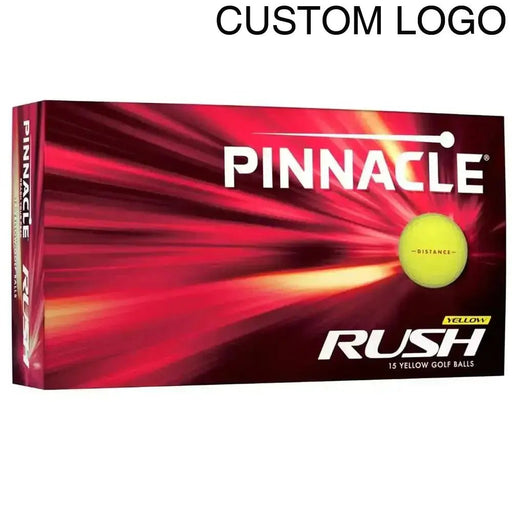 Pinnacle Rush Yellow Logo Golf Balls 15 Pack - Pinnacle