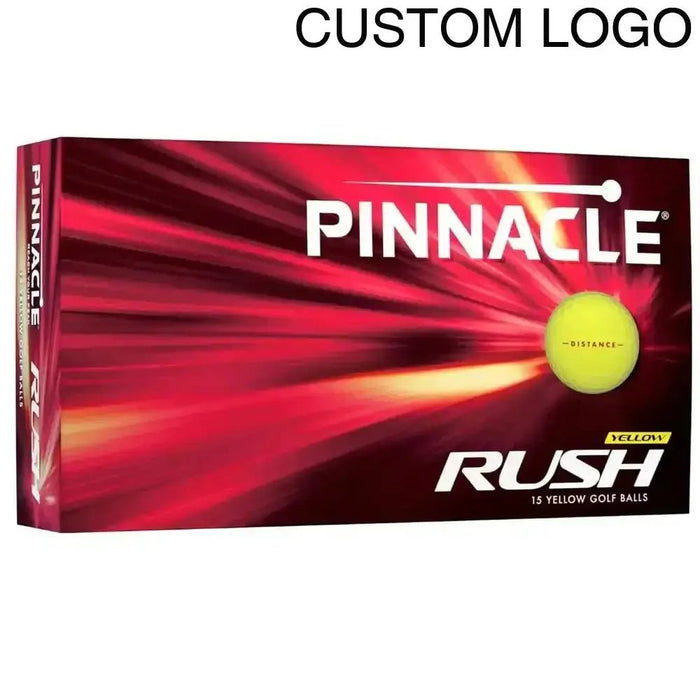 Pinnacle Rush Yellow Logo Golf Balls 15 Pack - Pinnacle