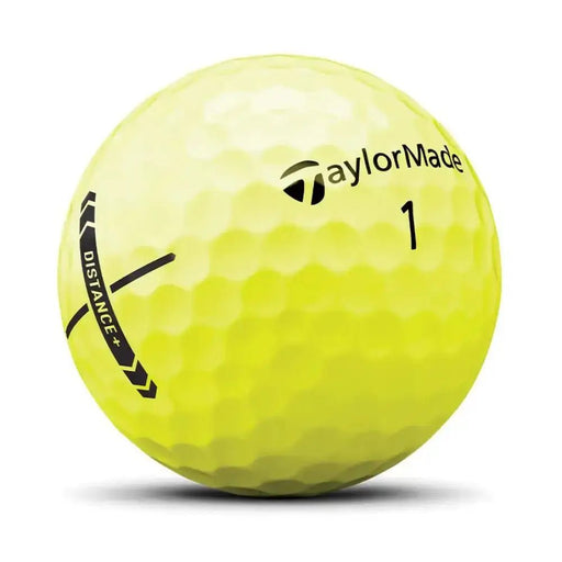 TaylorMade Distance + Yellow Logo Golf Balls - TaylorMade