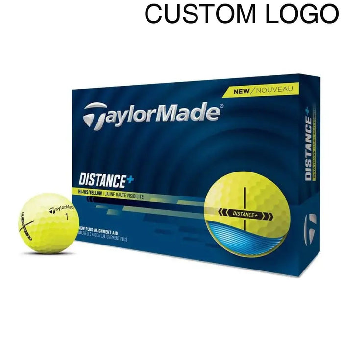 TaylorMade Distance + Yellow Logo Golf Balls - TaylorMade