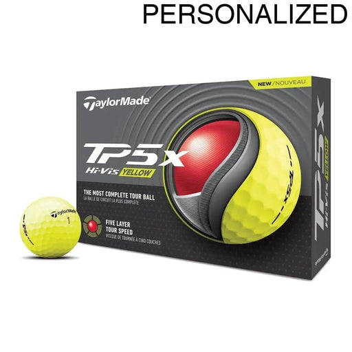 TaylorMade TP5x Yellow Logo Golf Balls - TaylorMade