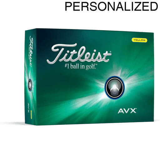 Titleist AVX Yellow Personalized Golf Balls - Titleist