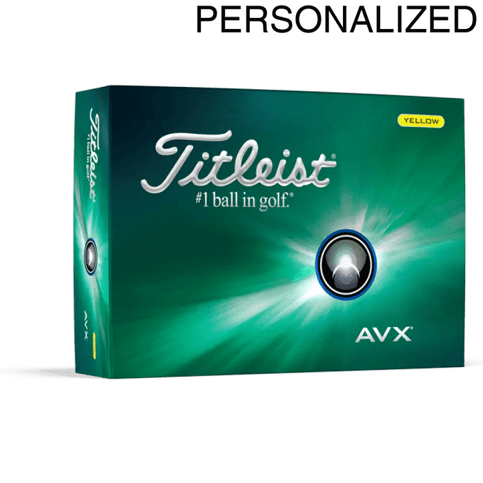 Titleist AVX Yellow Personalized Golf Balls - Titleist