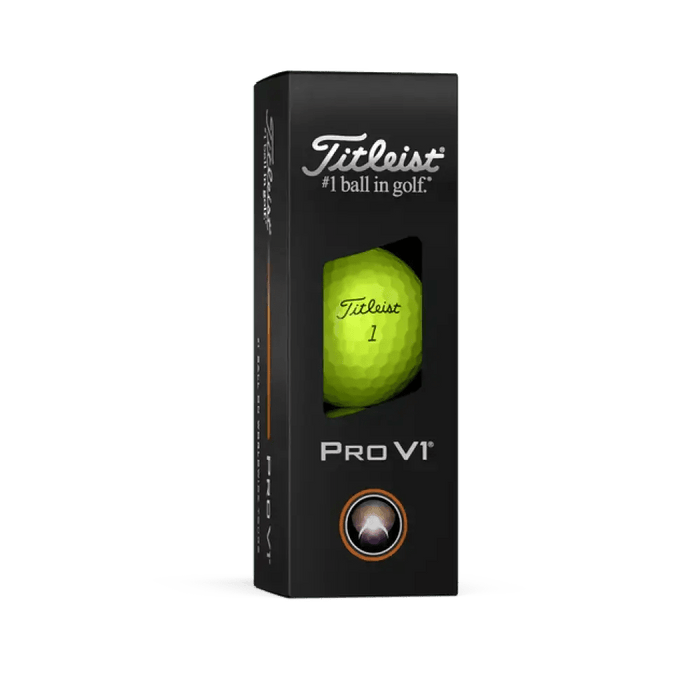 Titleist Pro V1 Yellow Logo Golf Balls 2025 - Titleist