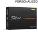 Titleist Pro V1 Yellow Personalized Golf Balls - Titleist