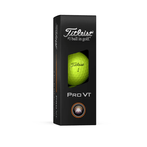 Titleist Pro V1 Yellow Personalized Golf Balls - Titleist