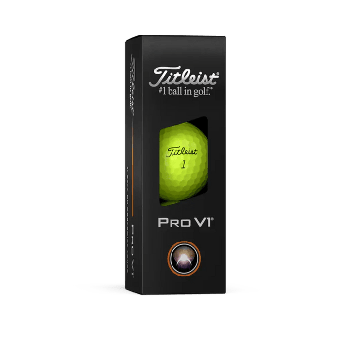 Titleist Pro V1 Yellow Personalized Golf Balls - Titleist