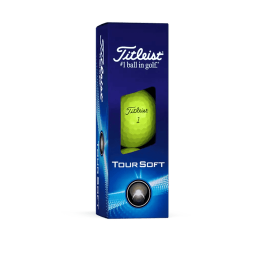 Titleist Tour Soft Yellow Logo Golf Balls 2025 - Titleist