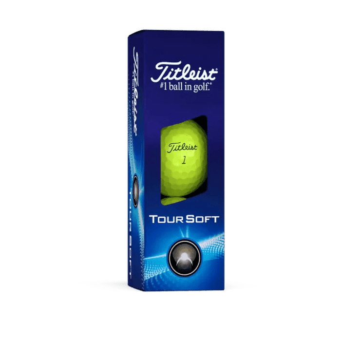Titleist Tour Soft Yellow Logo Golf Balls 2025 - Titleist