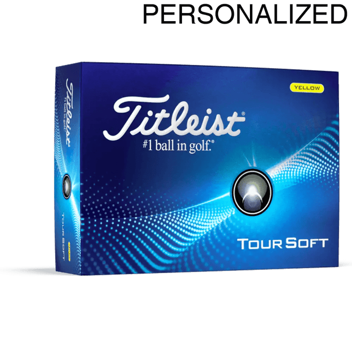 Titleist Tour Soft Yellow Personalized Golf Balls - Titleist