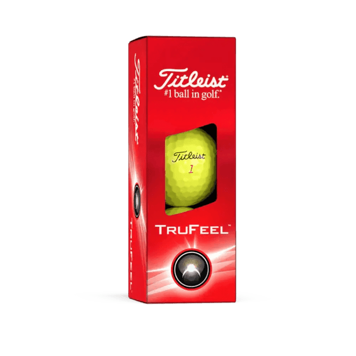 Titleist TruFeel Yellow Logo Golf Balls 2025 - Titleist