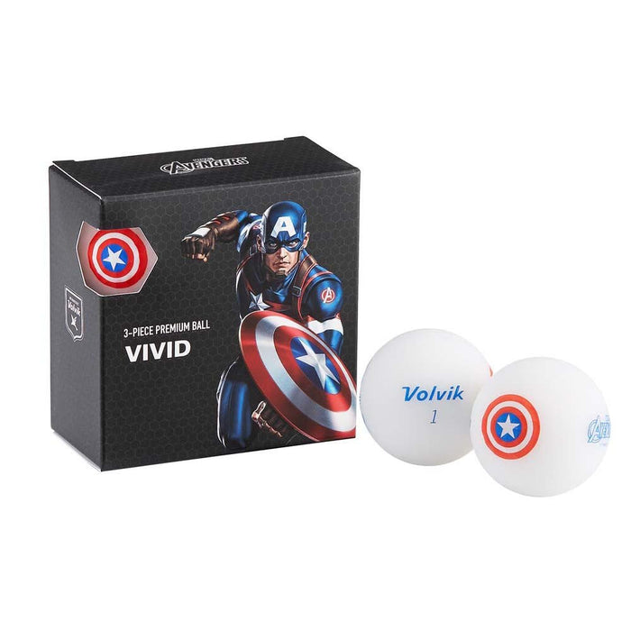 Volvik Marvel 4 Ball Set - Captain America - Volvik