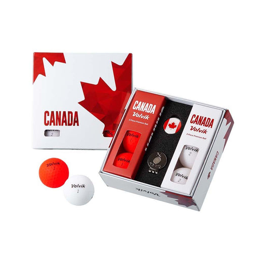 Volvik Vivid CANADA 6 - Ball Pack with Hat Clip - Volvik