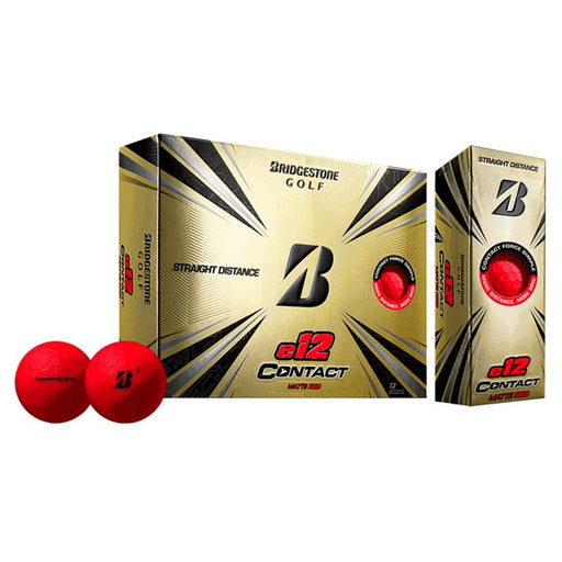 Bridgestone e12 Contact Matte Red Golf Balls - Bridgestone