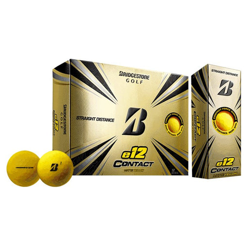 Bridgestone e12 Contact Matte Yellow Golf Balls - Bridgestone