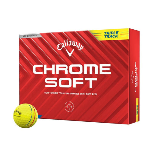 Callaway Chrome Soft Triple Track Yellow Golf Balls - Callaway