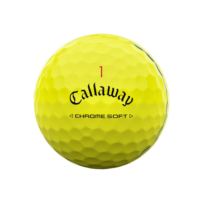 Callaway Chrome Soft Triple Track Yellow Golf Balls - Callaway