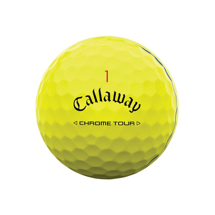 Callaway Chrome Tour Triple Track Yellow Golf Balls - Callaway