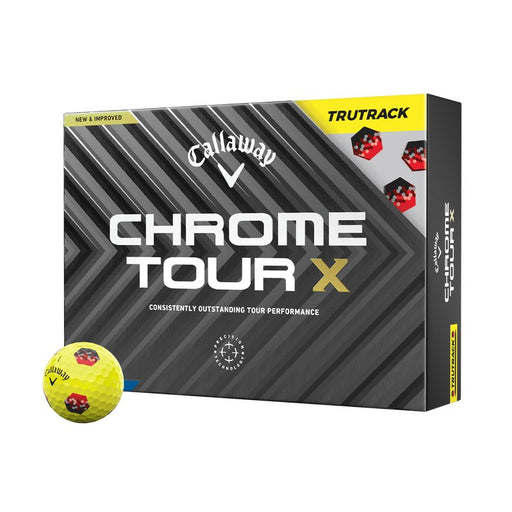 Callaway Chrome Tour X TruTrack Yellow Golf Balls - Callaway