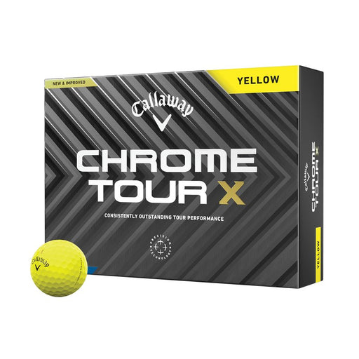 Callaway Chrome Tour X Yellow Golf Balls - Callaway