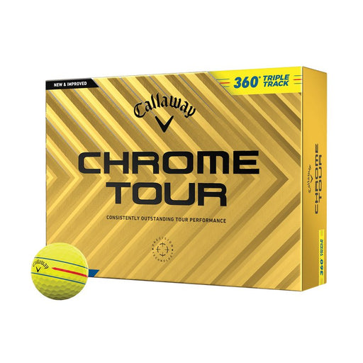 Callaway Chrome Tour Yellow 360 Triple Track Golf Balls - Callaway