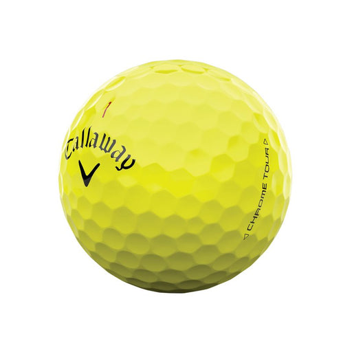 Callaway Chrome Tour Yellow Personalized Golf Balls - Callaway