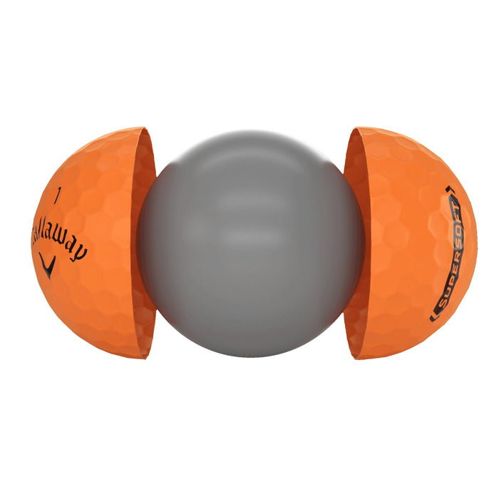 Callaway Supersoft Matte Orange Golf Balls - Callaway